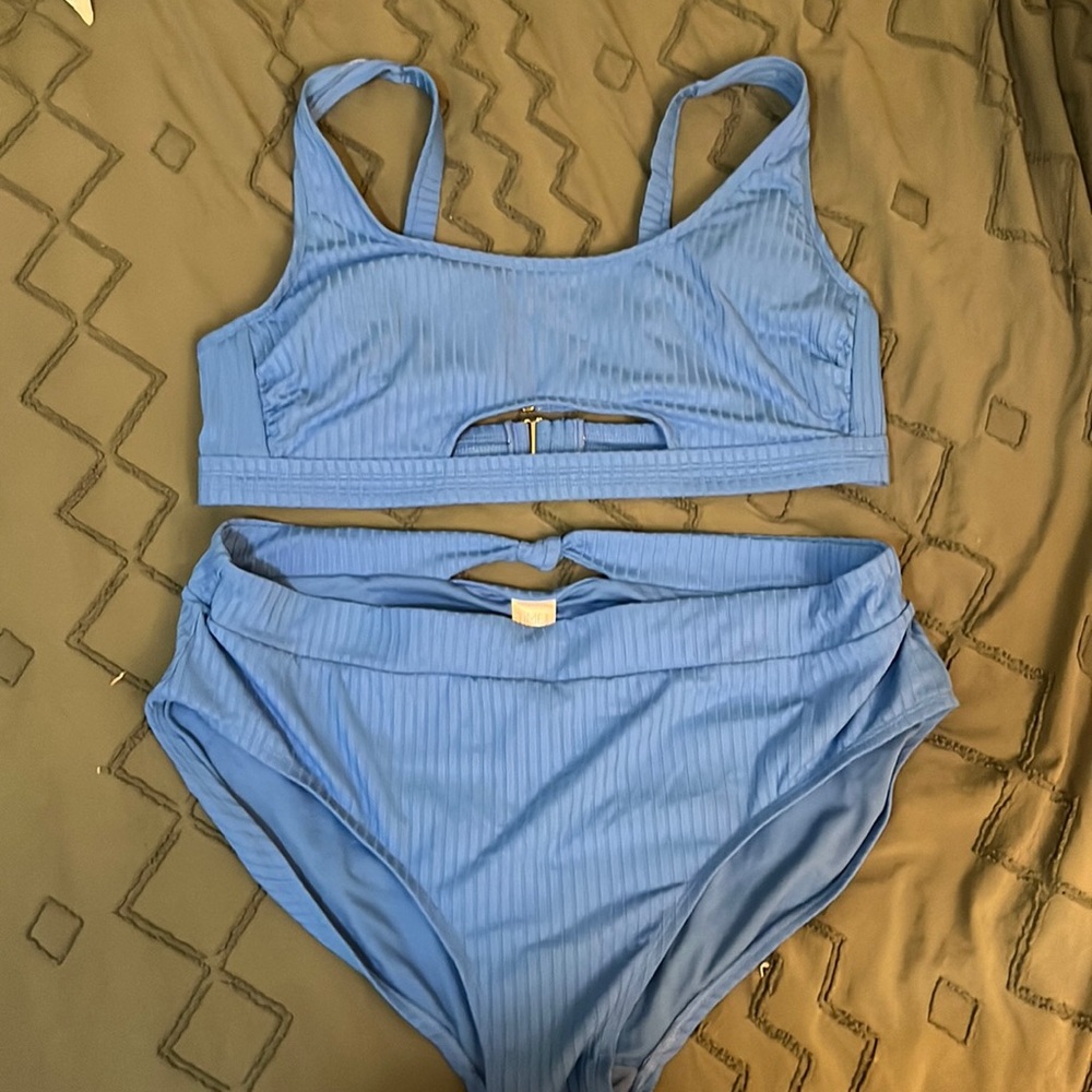 Blue bikini